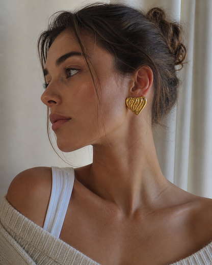 Audrey Heart Earrings