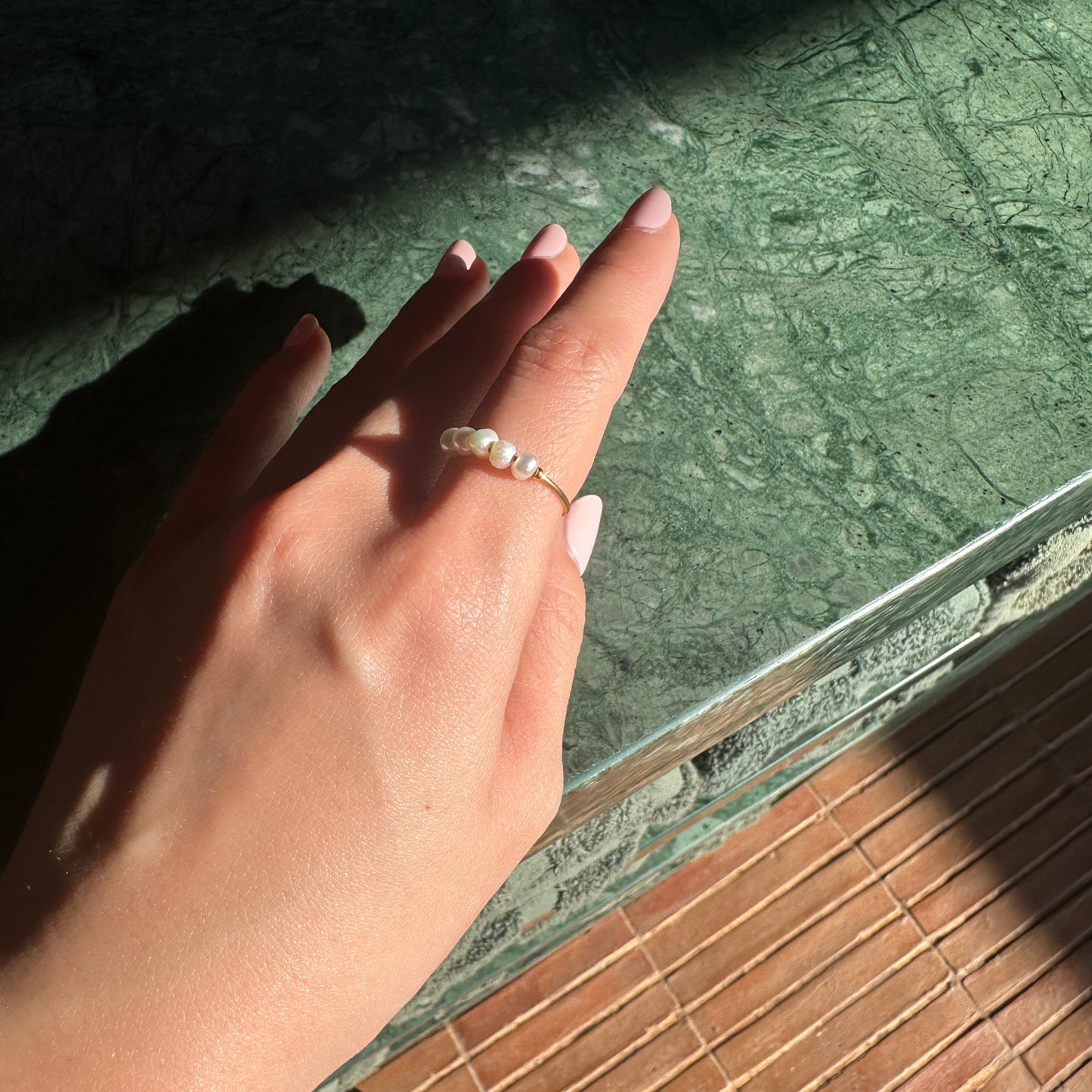 Anya Freshwater Pearl Ring