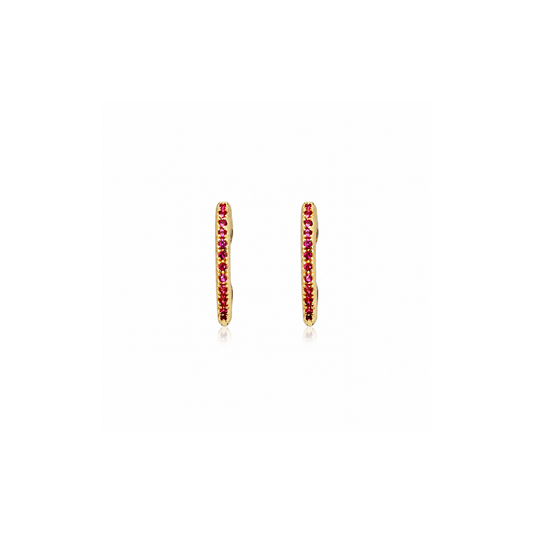 Isla Ruby Mini Hoops