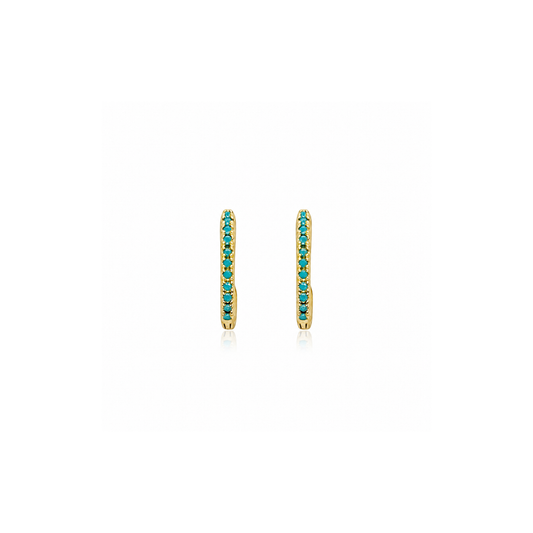 Isla Turquoise Mini Hoops